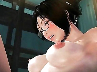 Anime girl sucks while is fingered - 2 min
