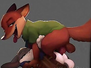 Nick Wilde x Judy Hopps Fucking // 2 Clips - 44..