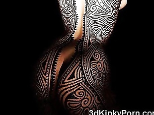 3D Kinky Babes in Latex! - 3 min