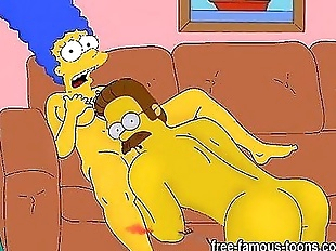 Griffins and Simpsons hentai porn parody - 5 min