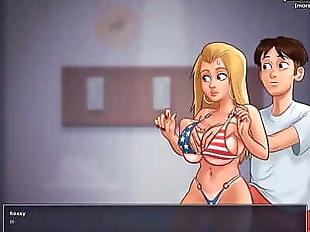 Hot blonde teen fantastic boobs massage l My..